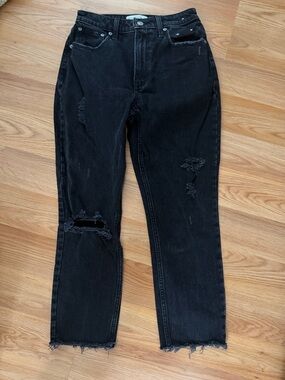 Abercrombie & Fitch Black The Mom High Rise